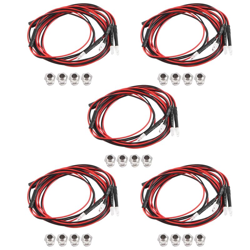 Led Light Kit Rc - 4 LED's 3mm RC LED verlichtingsset