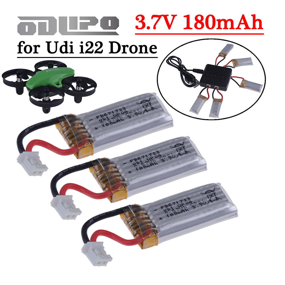 Top Rc Hobby Mini Xcub - 3.7V Voor Udi I22 Drones Batterij