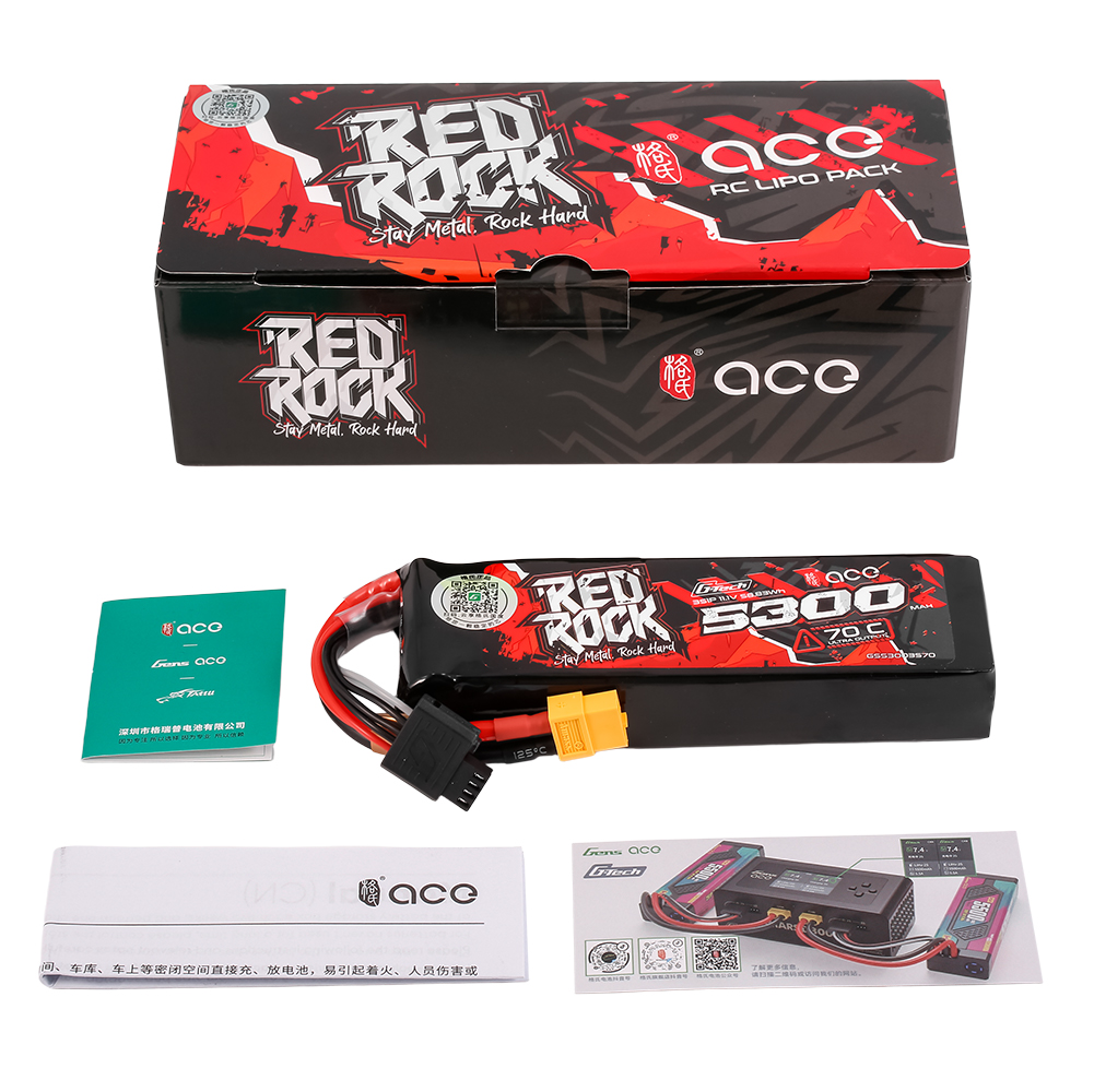 G-TECH ACE RedRock 5300mAh 70C - Rc Hobby Tech recensie en prijs